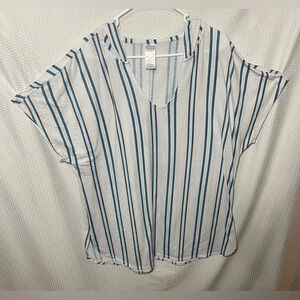 Time and Tru 1X (16W-18W) Light Short Sleeve Hoodie